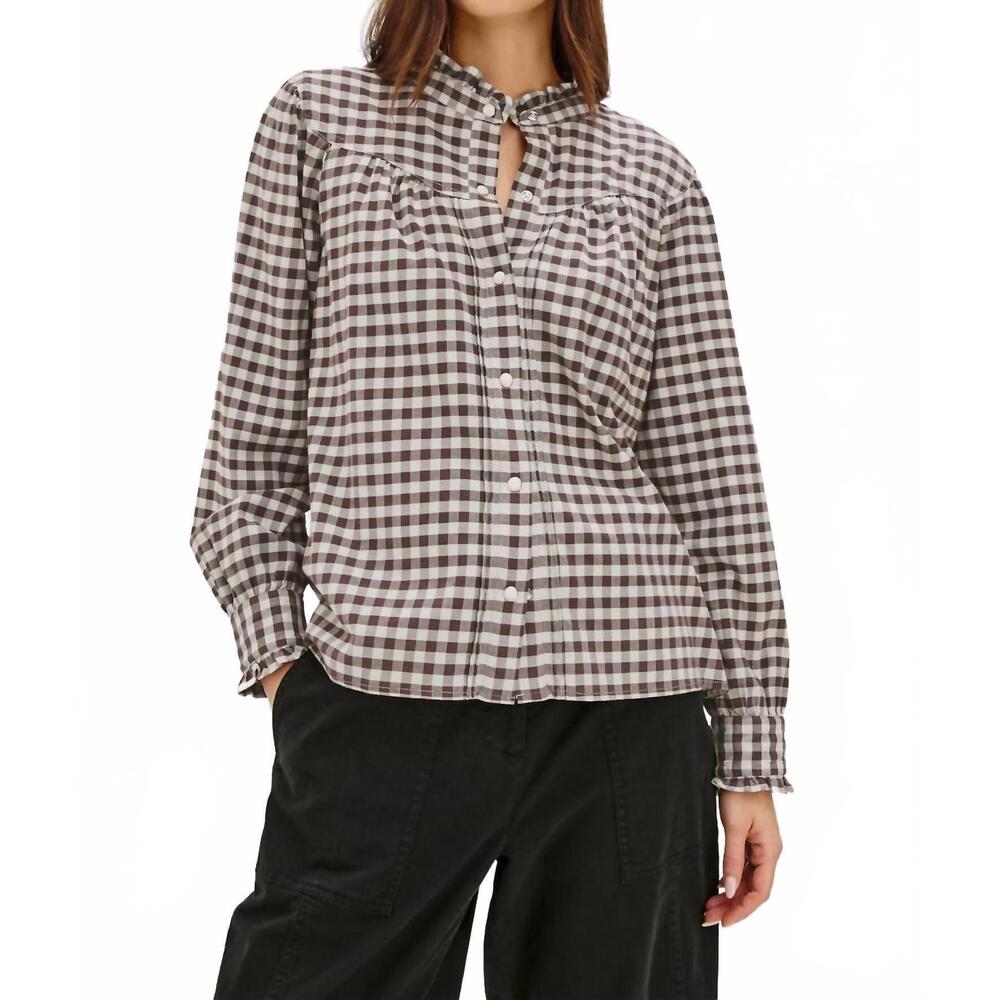 NEW RAILS alanna top in chocolate chip